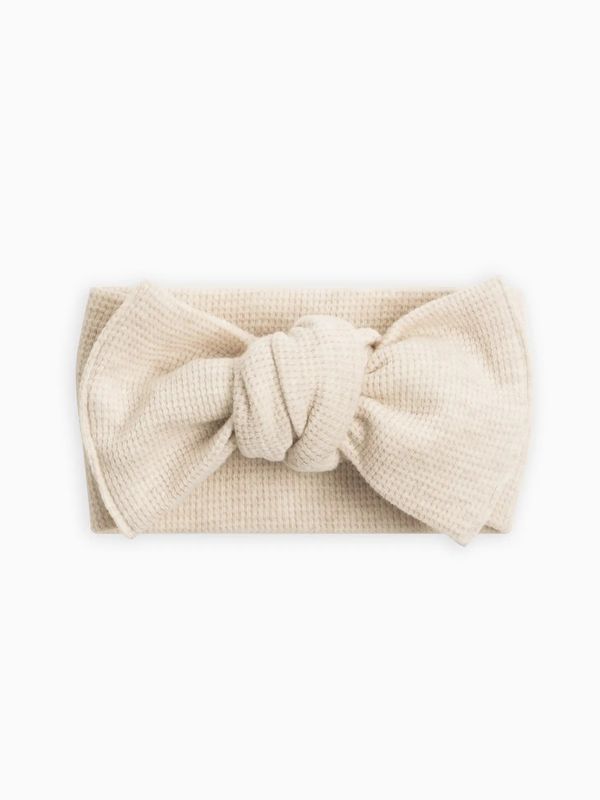 Waffle Knot Bow Wrap | Heather Oat