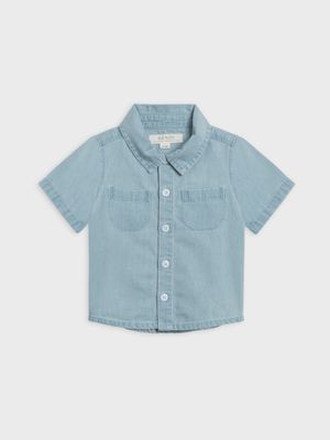 Graham Chambray Collared Button Down