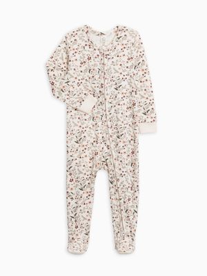 Peyton Zipper Sleeper | Hailey Floral/ Fawn