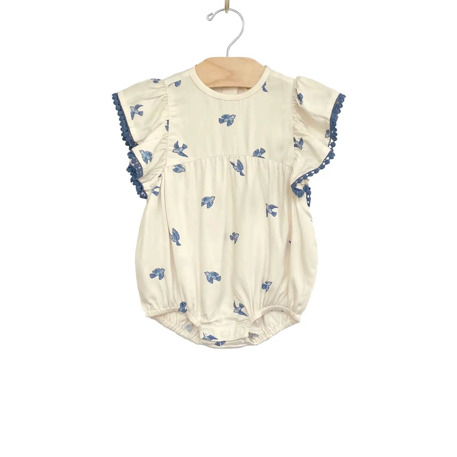 Flutter Romper | Bluebirds