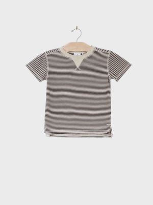 Whistle Patch Tee | Charcoal Stripes