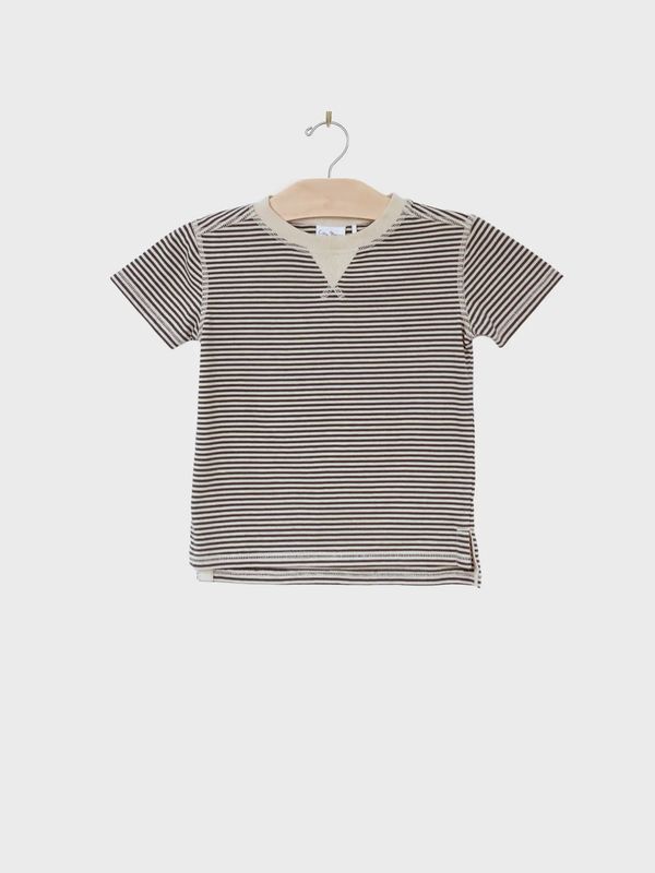 Whistle Patch Tee | Charcoal Stripes