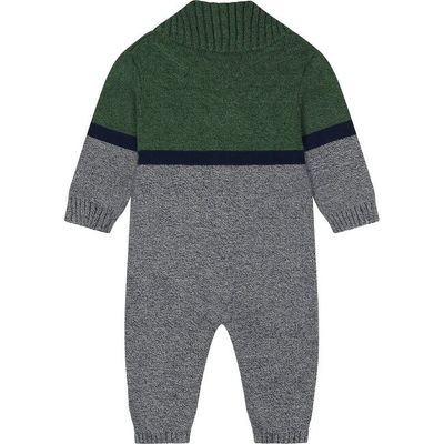 Baby Boys Sweater Knit Coverall | Green