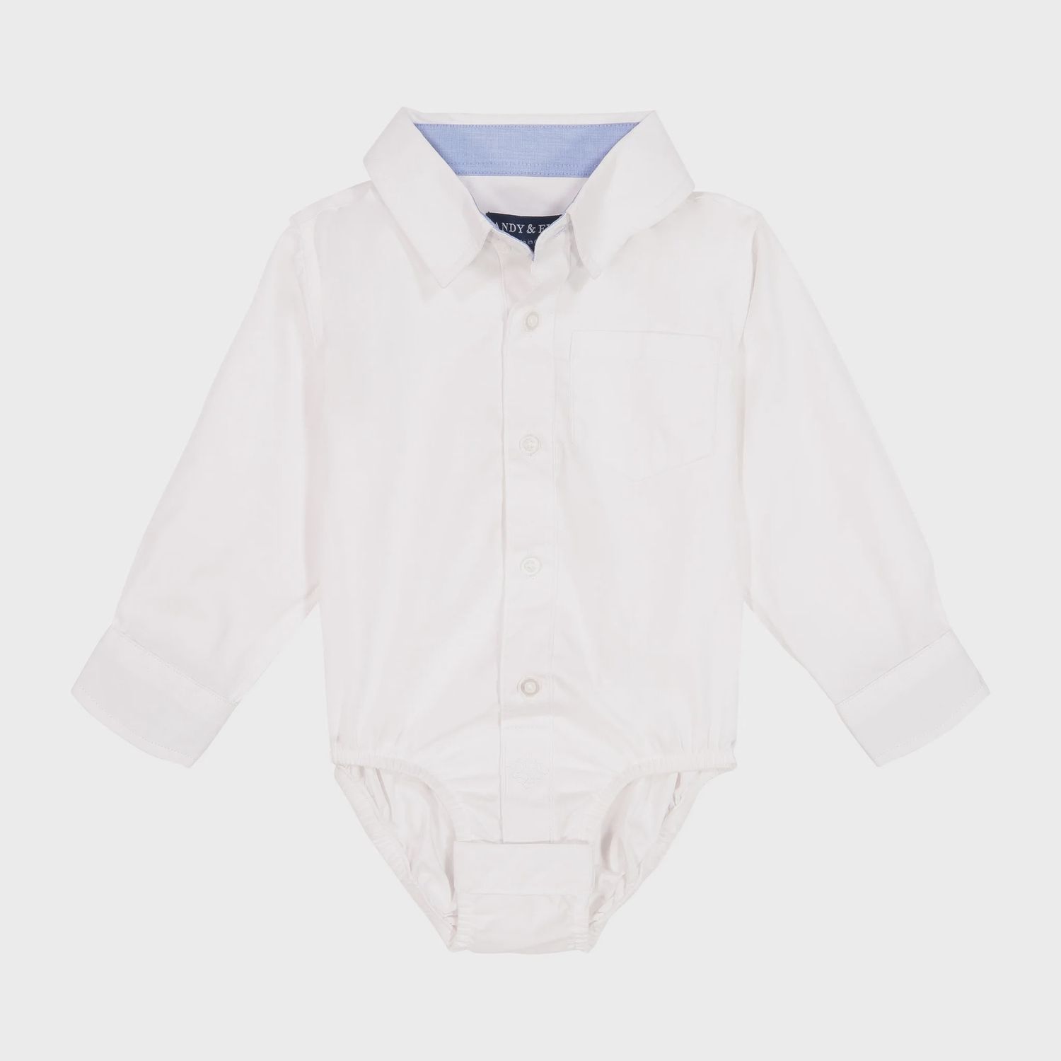 Infant Boy White Poplin Button-Down