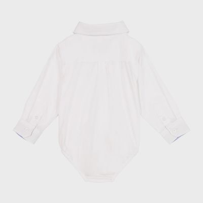 Infant Boy White Poplin Button-Down