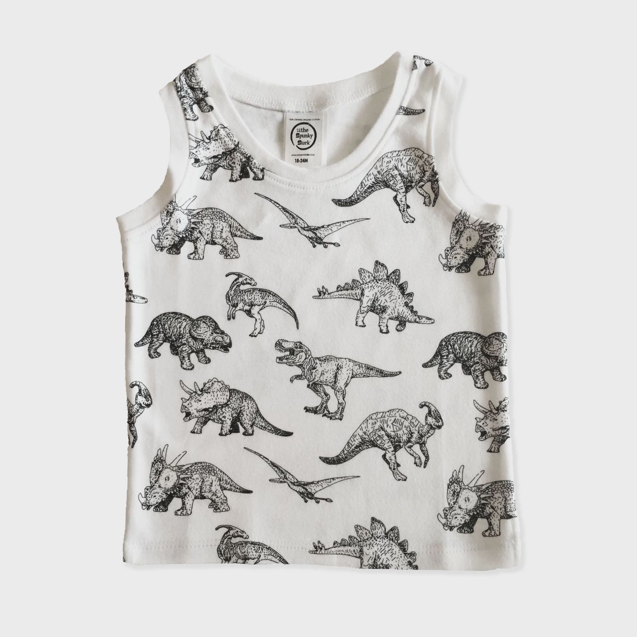 Dinosaur Muscle Tank Top