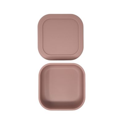 Silicone Mini Bento Box | Rosewood