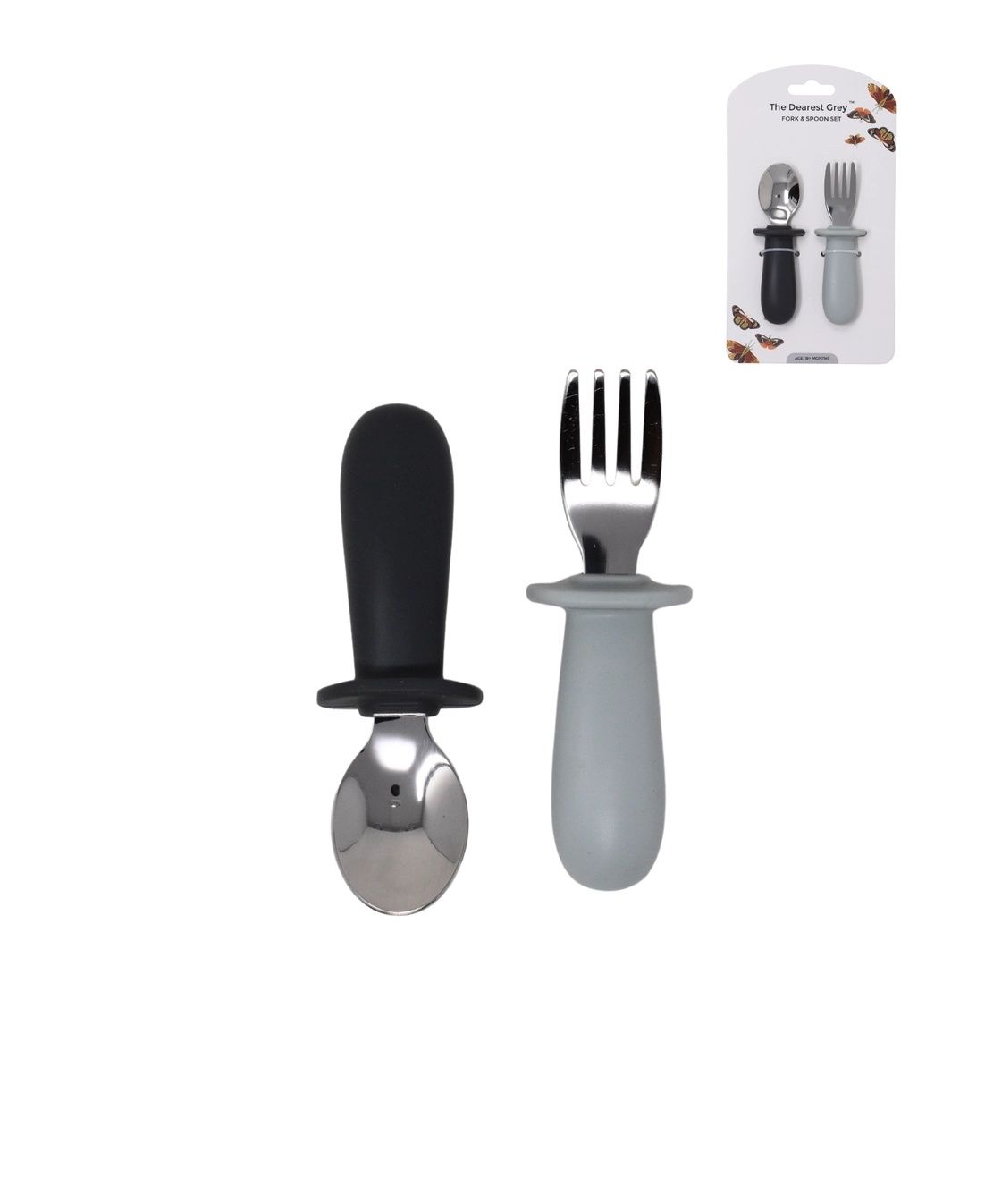 Fork &amp; Spoon Set | Denim &amp; Cloud