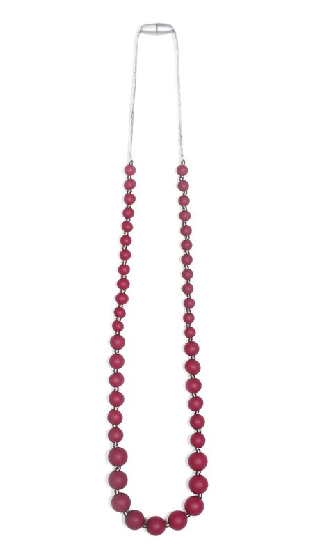 Audrey Teething Necklace - Maroon