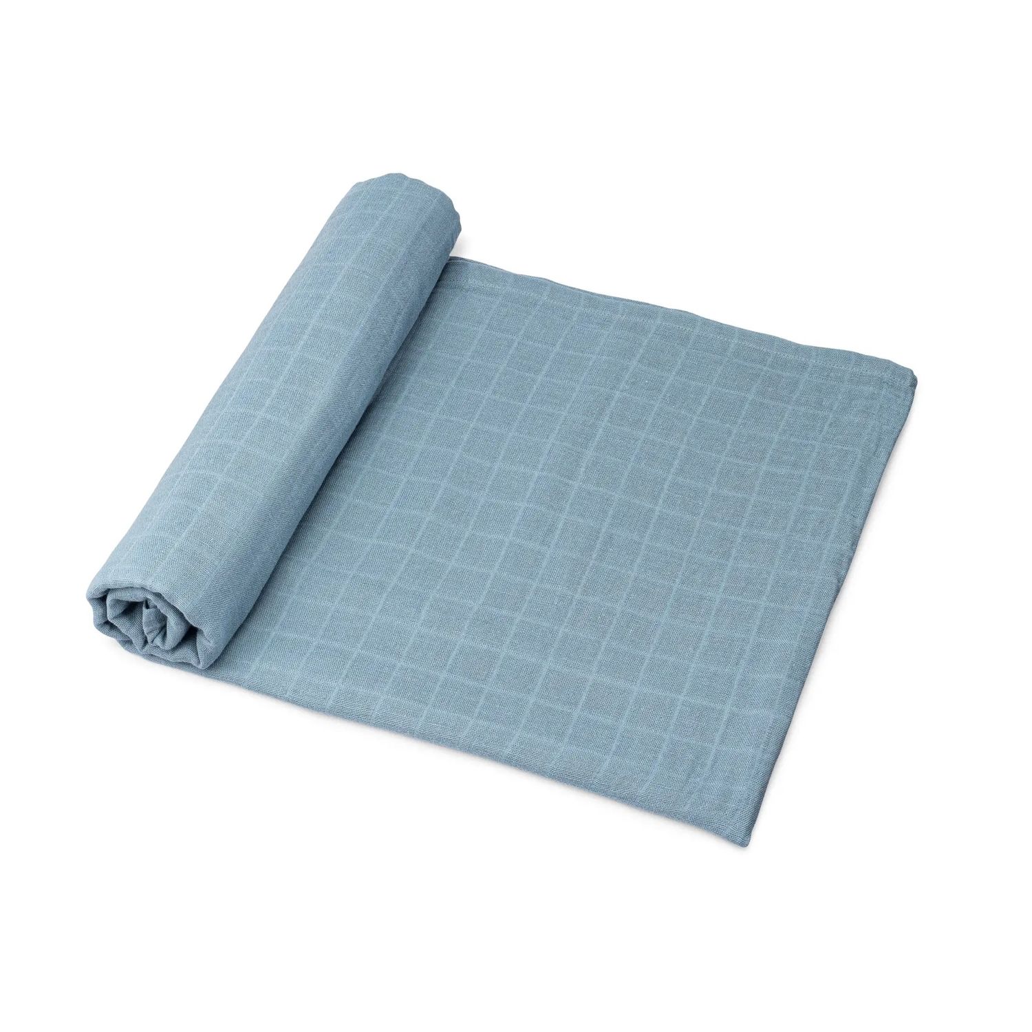 Organic Cotton Muslin Swaddle Blanket | Blue Spruce