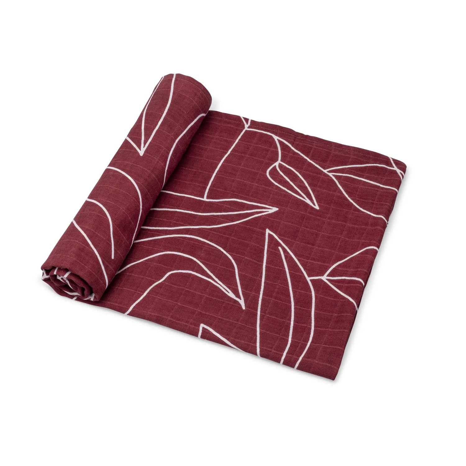 Organic Cotton Muslin Swaddle Blanket | Foliage