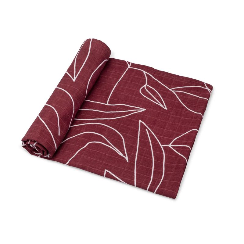 Organic Cotton Muslin Swaddle Blanket | Foliage