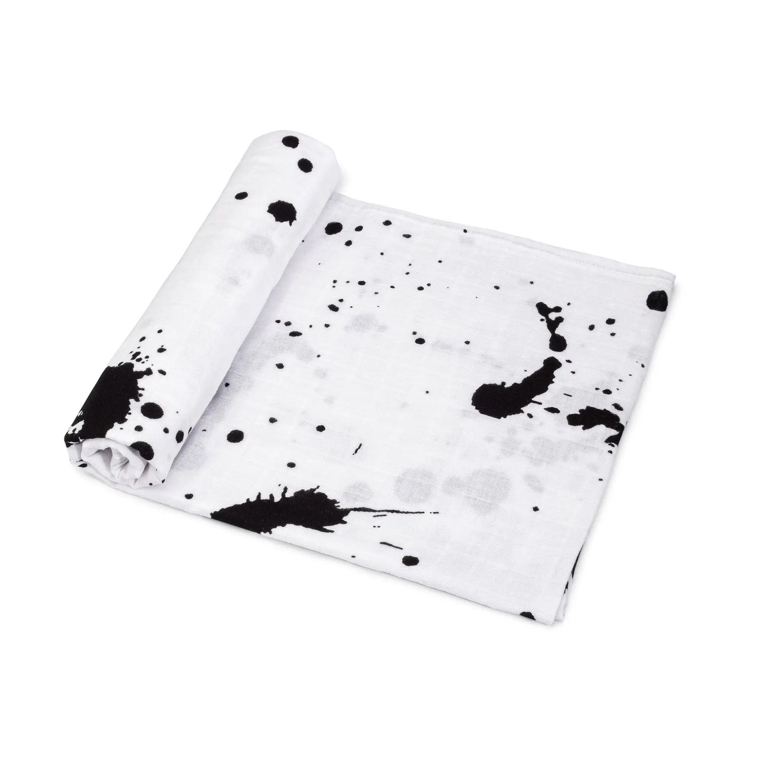 Organic Cotton Muslin Swaddle Blanket | Paint Splatter
