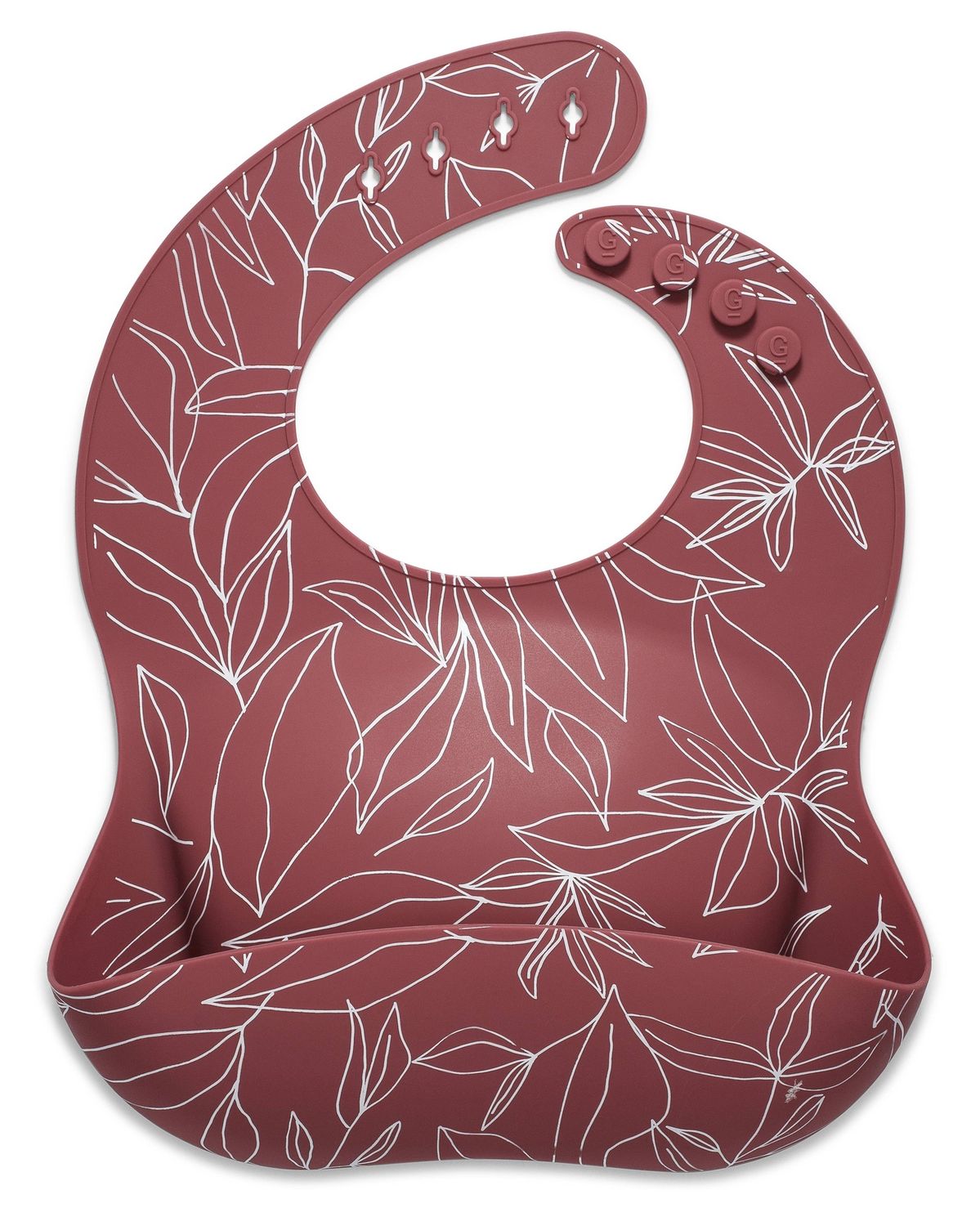 Silicone Baby Bib - Foliage