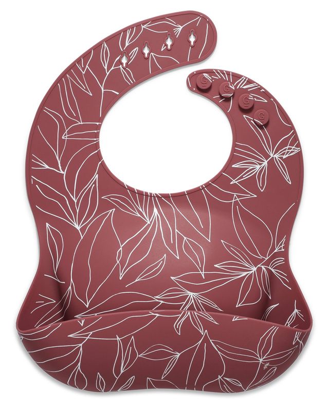 Silicone Baby Bib - Foliage