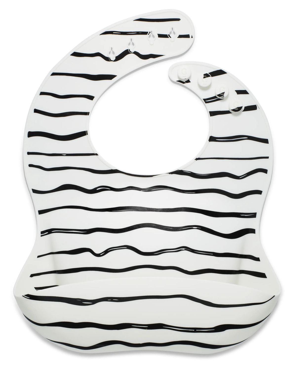 Silicone Baby Bib - Wavy Lines
