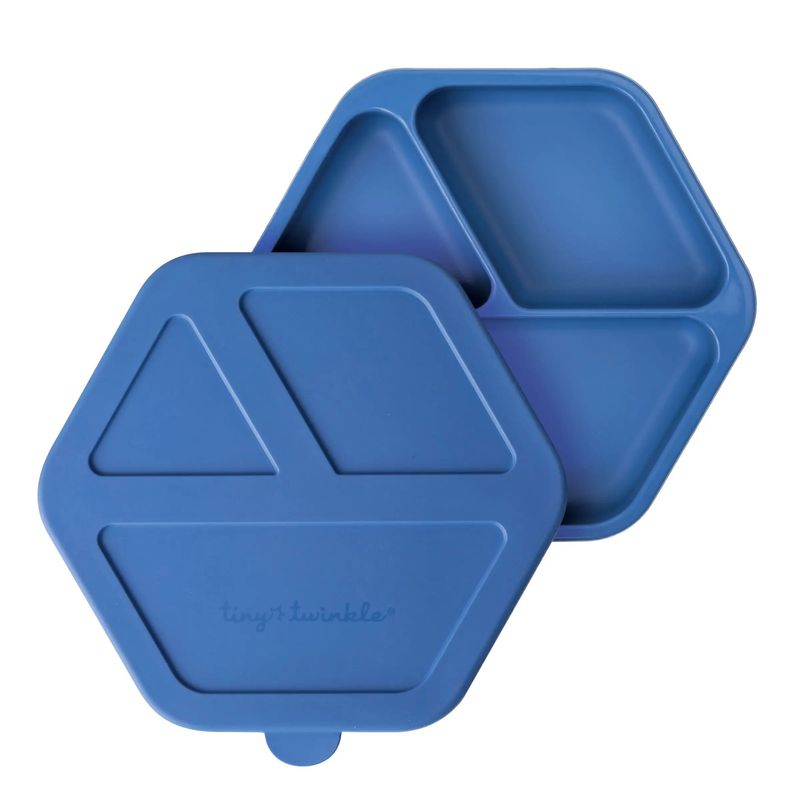Silicone Suction Plate with Lid - (3 colors)