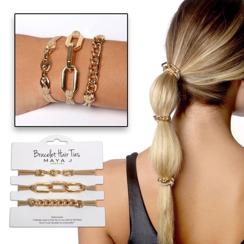Red Elastic Bracelet Hair Ties