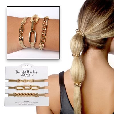 Red Elastic Bracelet Hair Ties