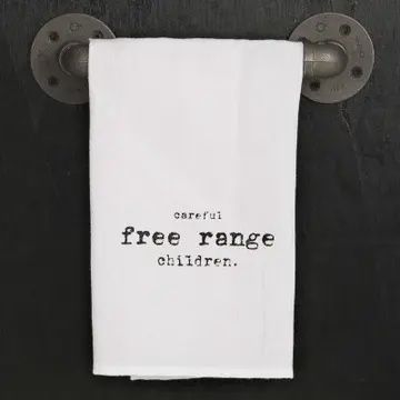 Careful, Free Range Children Kitchen Towel