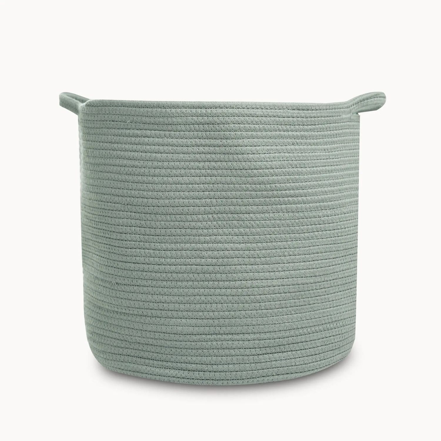 Cotton Rope Storage Basket in Lily Pad