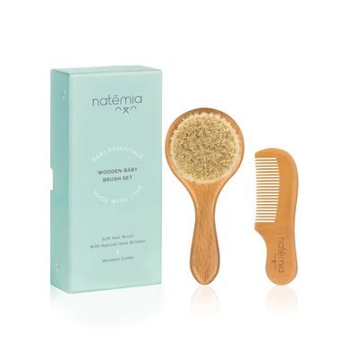 Natural Hair Brush Set