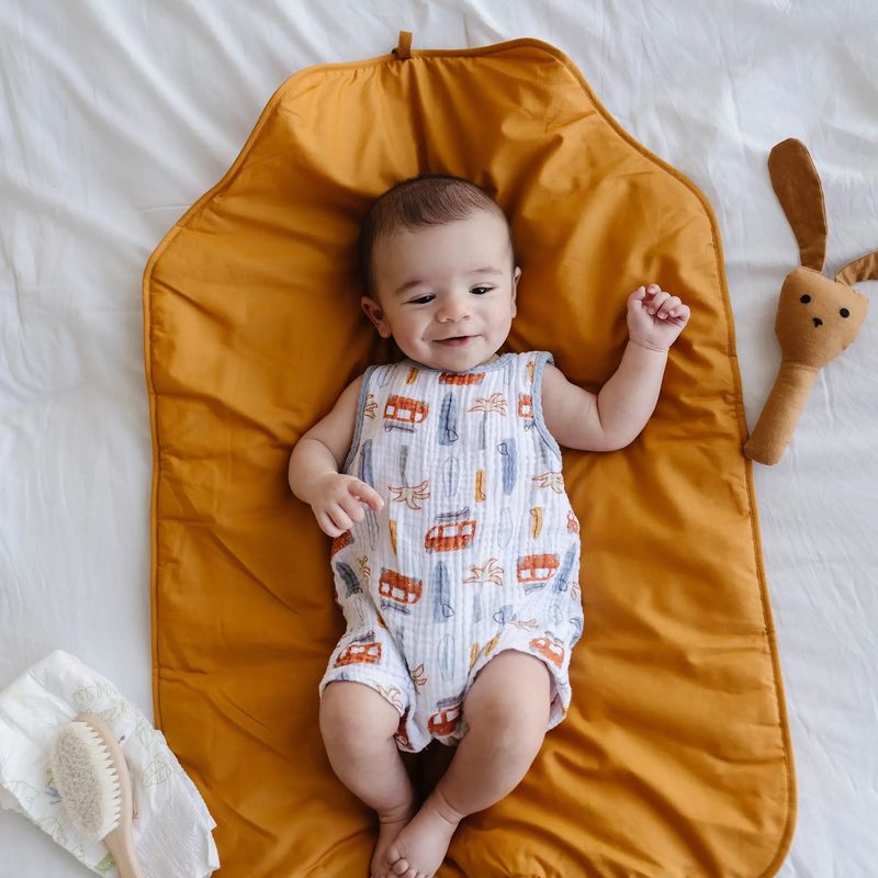 On The Go Portable Changing Pad- Harvest Gold