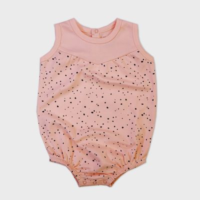 Organic Cotton Bubble Baby Bodysuit - Pebble Print