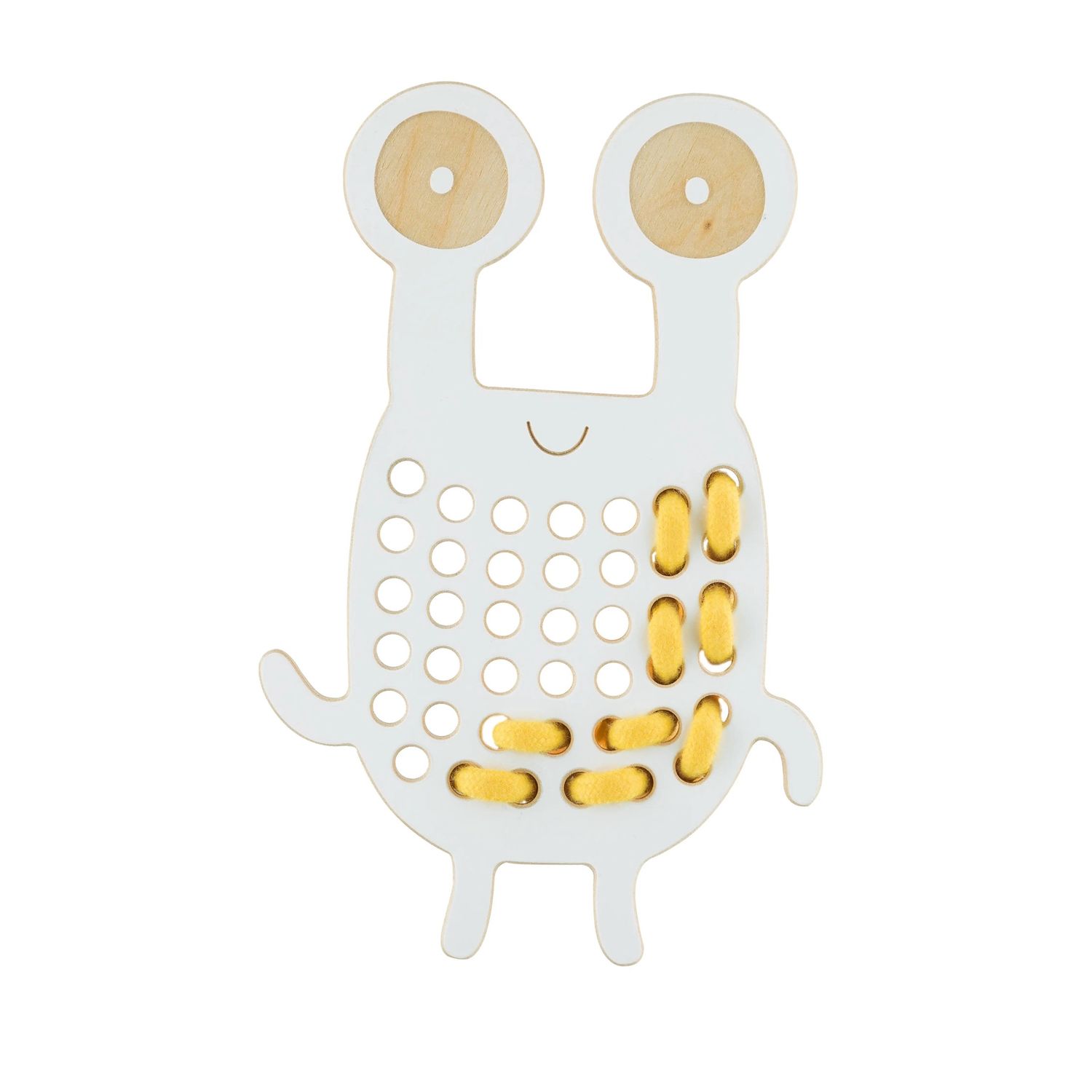 Squinty -  wooden lacing toy, Montessori Toy