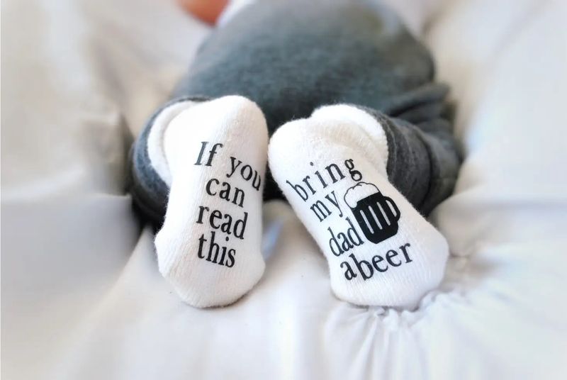 Bring Dad a Beer | Baby Socks