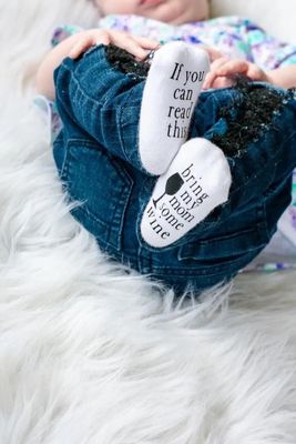 Bring Mom Wine Socks