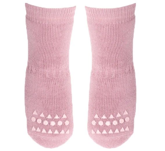 Non-Slip Cotton Socks | Dusty Rose