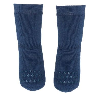 Non-Slip Cotton Socks | Petroleum Navy Blue