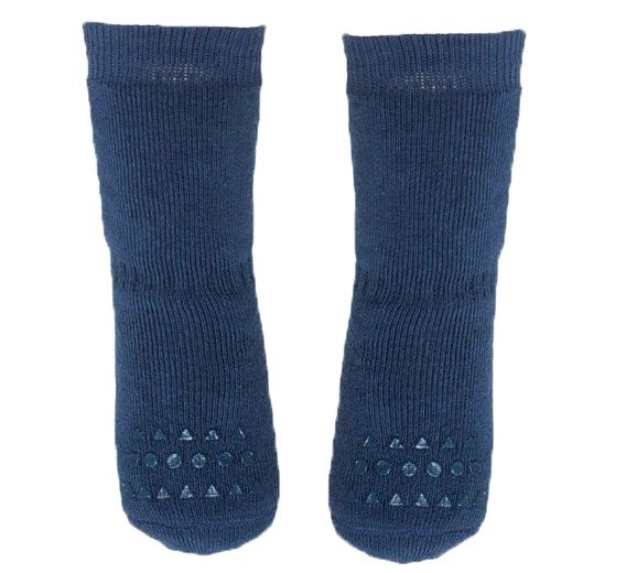 Non-Slip Cotton Socks | Petroleum Navy Blue