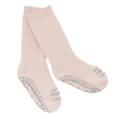 Non-Slip Cotton Socks | Soft Pink Glitter