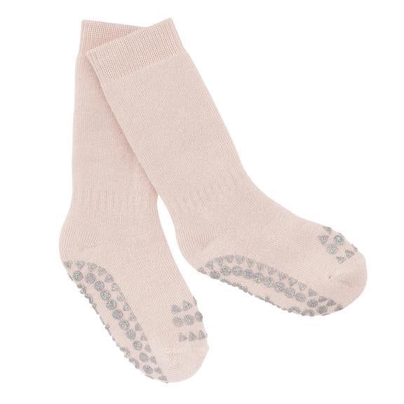 Non-Slip Cotton Socks | Soft Pink Glitter