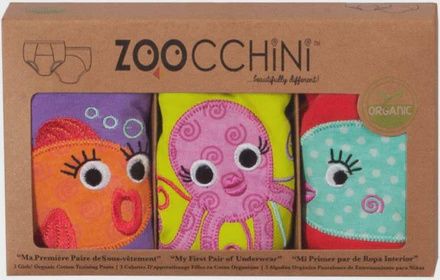 Organic Cotton 3 PC Potty Training Set - Girls Ocean Friends