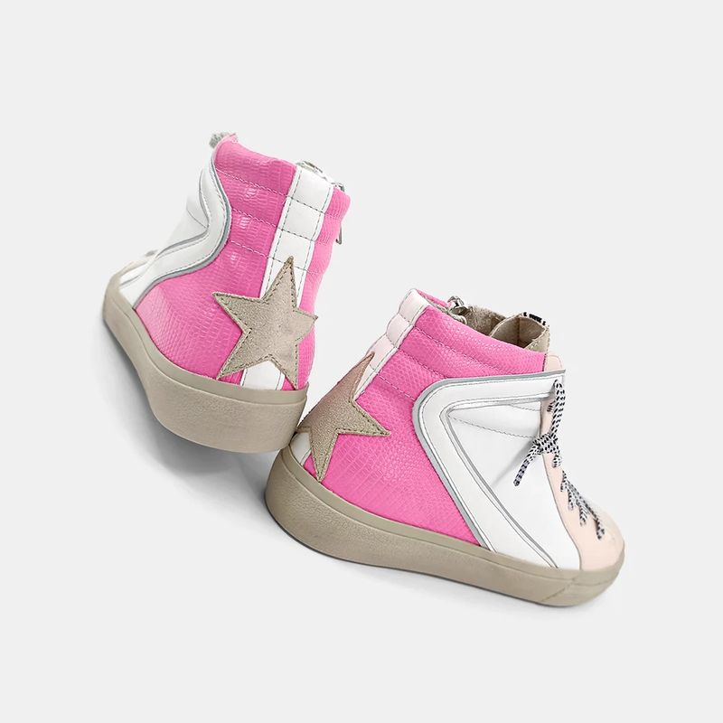 Rooney Pink Lizard Sneaker