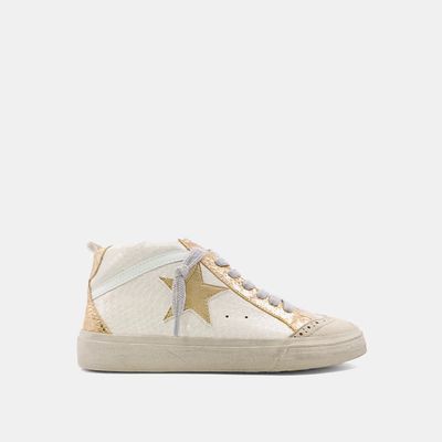 Paulina Blush Snake Sneaker