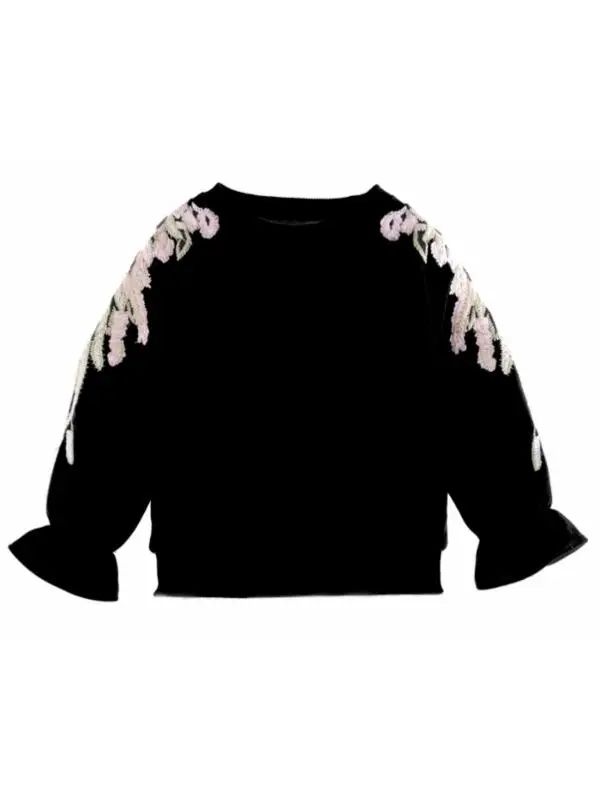 Floral Embroidered Sweatshirt