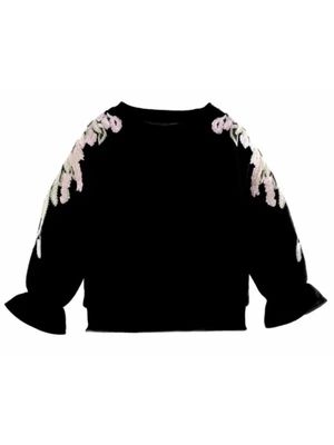 Floral Embroidered Sweatshirt