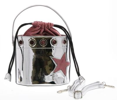 Metallic Bucket Bag