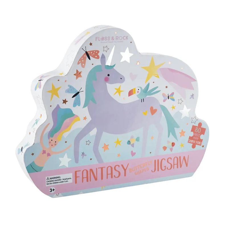 Fantasy 80pc &quot; Butterfly&quot;  Shaped Jigsaw with Shaped Box