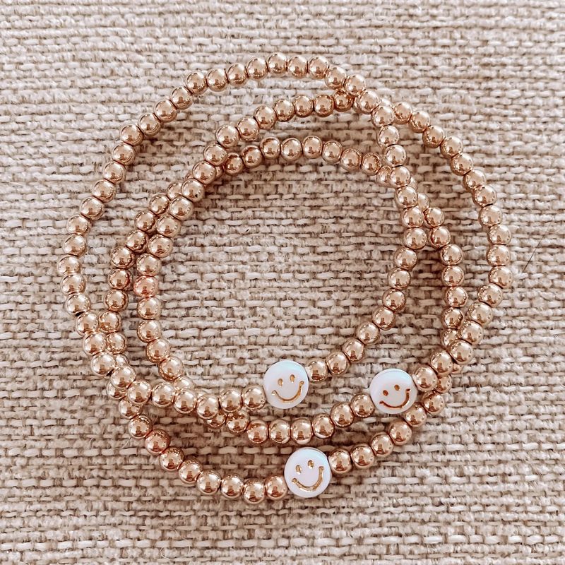 White Smiley Bracelet