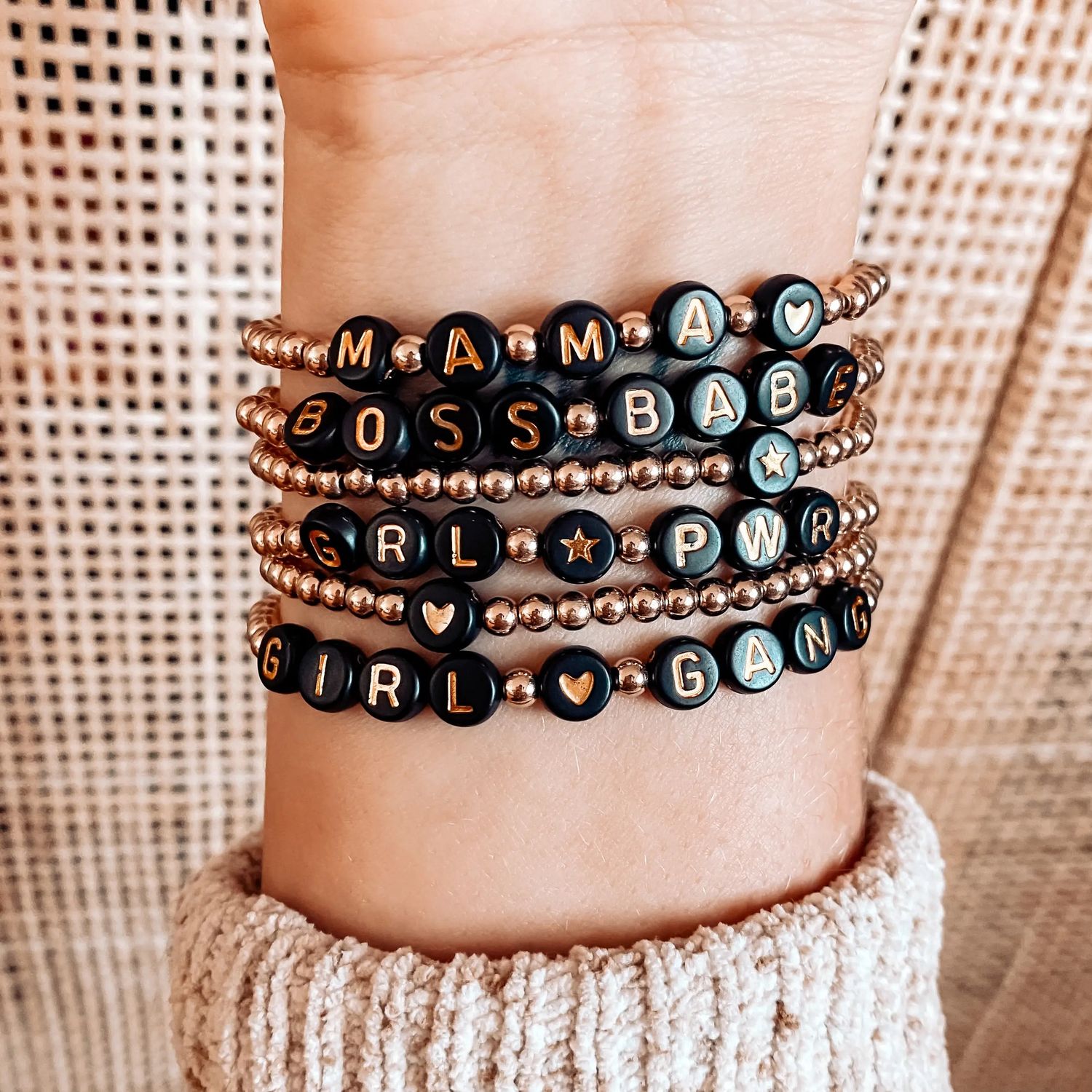 LABEL BRACELETS | 14K gold plated