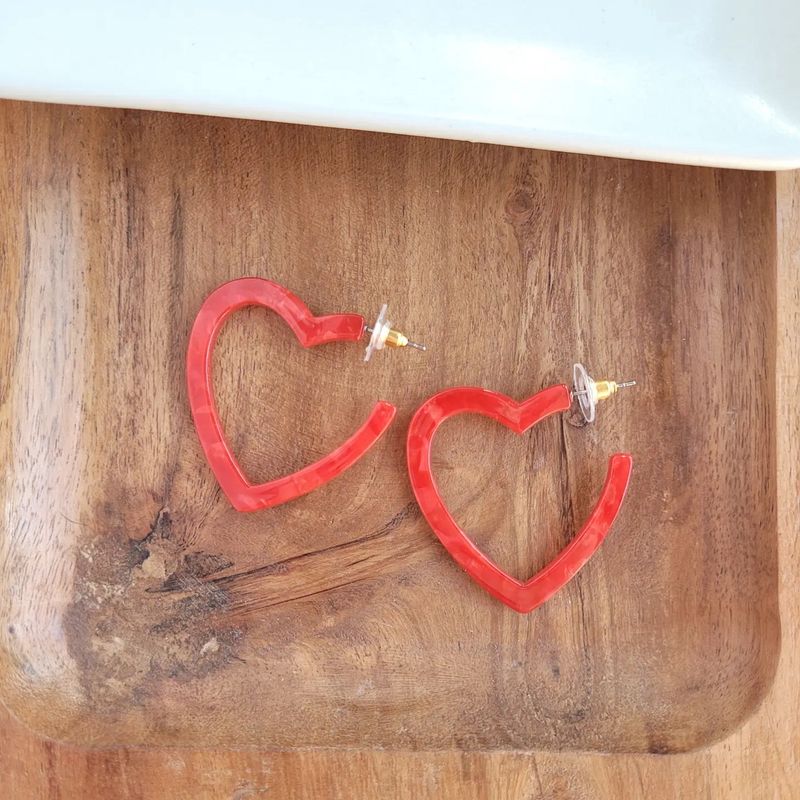Heart Hoops | Earrings
