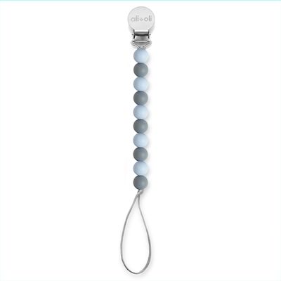 Pacifier Clip Isa | Iron-Blue