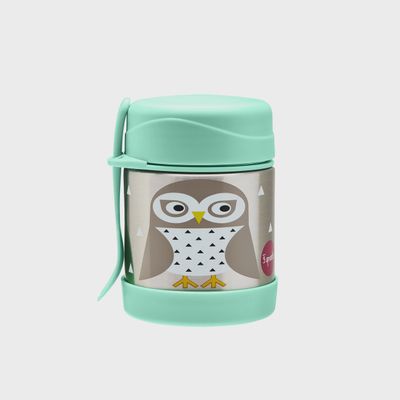 Owl Stainless Steel Food Jar