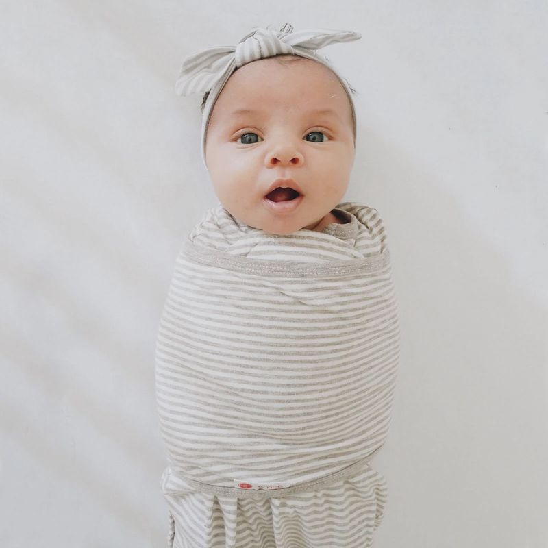 Gray Stripe | Bow Headband