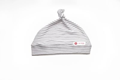 Gray Stripe | Top Knot Hat